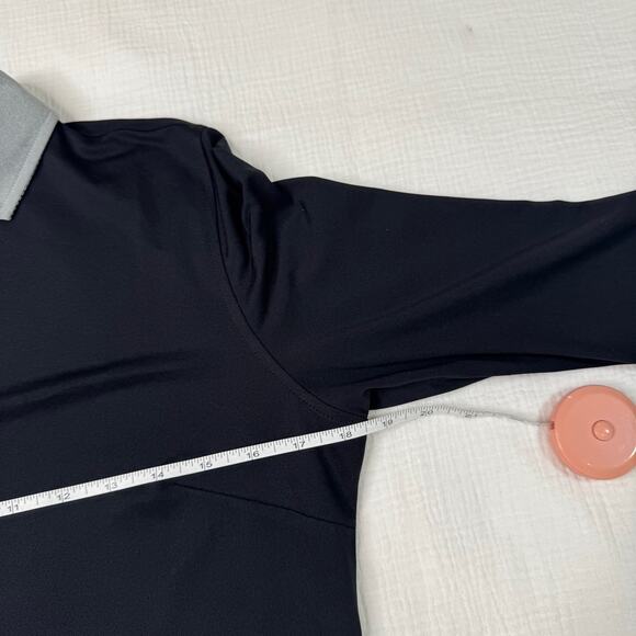 FootJoy Chardonnay Golf Club 3/4 Sleeve Polo Shirt Black Women’s Medium Preppy - Picture 15 of 16